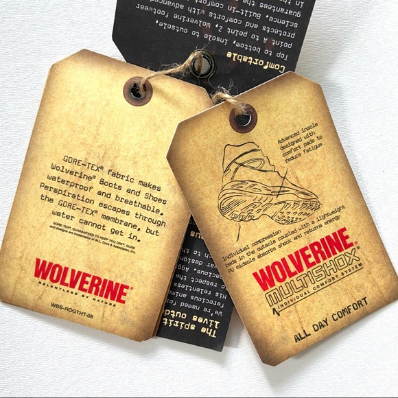 Wolverine Dark Brown Leather Horatio MultiShox Gore-Tex Casual Work Boot - Picture 10 of 12